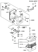 Page A Diagram and Parts List for FC401V AS01 Kawasaki Engine