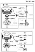 Page J Diagram and Parts List for FC401V AS01 Kawasaki Engine