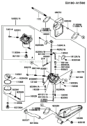 Page B Diagram and Parts List for FC401V AS01 Kawasaki Engine