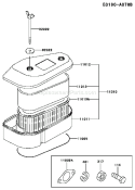 Page A Diagram and Parts List for FC401V AS02 Kawasaki Engine