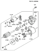 Page K Diagram and Parts List for FC401V AS02 Kawasaki Engine