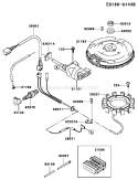 Part Location Diagram of 21193-2154 Kawasaki Flywheel-Assy