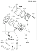 Page G Diagram and Parts List for FC401V AS02 Kawasaki Engine