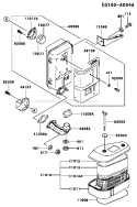 Page A Diagram and Parts List for FC401V AS04 Kawasaki Engine