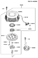 Page J Diagram and Parts List for FC401V AS04 Kawasaki Engine