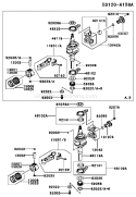 Part Location Diagram of 13001-2130 Kawasaki Piston-Engine