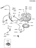 Page F Diagram and Parts List for FC420V AS03 Kawasaki Engine