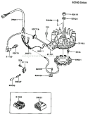 Page F Diagram and Parts List for FC420V AS04 Kawasaki Engine