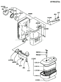 Page A Diagram and Parts List for FC420V AS12 Kawasaki Engine