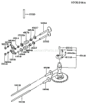 Page K Diagram and Parts List for FC420V AS12 Kawasaki Engine