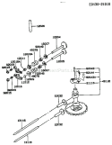 Page K Diagram and Parts List for FC420V AS15 Kawasaki Engine