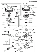 Page J Diagram and Parts List for FC420V AS20 Kawasaki Engine