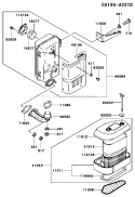 Page A Diagram and Parts List for FC420V AS28 Kawasaki Engine