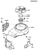 Page D Diagram and Parts List for FC420V BS02 Kawasaki Engine