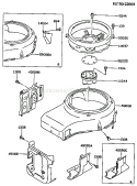 Page D Diagram and Parts List for FC420V AS08 Kawasaki Engine