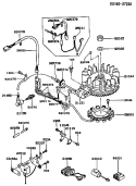 Page F Diagram and Parts List for FC420V BS13 Kawasaki Engine