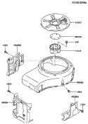 Part Location Diagram of 59066-2578-9H Kawasaki Housing-Fan
