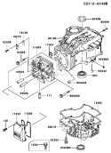 Page E Diagram and Parts List for FC420V BS22 Kawasaki Engine