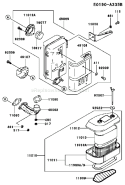 Page A Diagram and Parts List for FC420V BS22 Kawasaki Engine