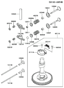 Page L Diagram and Parts List for FC420V BS22 Kawasaki Engine