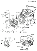 Page E Diagram and Parts List for FC420V AS23 Kawasaki Engine