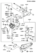 Page B Diagram and Parts List for FC420V AS23 Kawasaki Engine