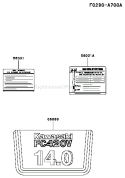 Page G Diagram and Parts List for FC420V AS26 Kawasaki Engine
