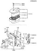 Page A Diagram and Parts List for FC420V CS05 Kawasaki Engine