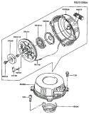 Page K Diagram and Parts List for FC420V BS02 Kawasaki Engine