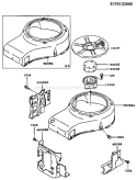 Page D Diagram and Parts List for FC420V CS05 Kawasaki Engine