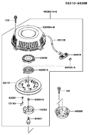 Page K Diagram and Parts List for FC420V BS06 Kawasaki Engine