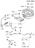 Page F Diagram and Parts List for FC420V BS06 Kawasaki Engine