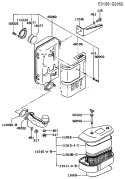 Page A Diagram and Parts List for FC420V CS07 Kawasaki Engine