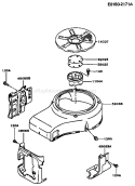 Page D Diagram and Parts List for FC420V CS07 Kawasaki Engine