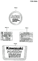 Page G Diagram and Parts List for FC420V CS07 Kawasaki Engine