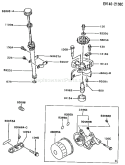 Page H Diagram and Parts List for FC420V CS07 Kawasaki Engine