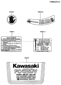 Page H Diagram and Parts List for FC420V AS08 Kawasaki Engine
