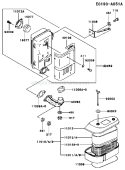 Page A Diagram and Parts List for FC420V AS09 Kawasaki Engine