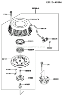 Page J Diagram and Parts List for FC420V AS09 Kawasaki Engine