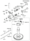 Page K Diagram and Parts List for FC420V AS09 Kawasaki Engine