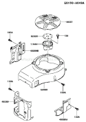 Page D Diagram and Parts List for FC420V AS09 Kawasaki Engine