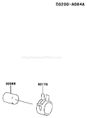 Page G Diagram and Parts List for FC420V DS17 Kawasaki Engine
