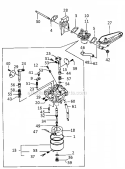Carburetor Diagram and Parts List for FC420V-ES00  Kawasaki Engine