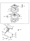 Fuel TankFuel Valve Diagram and Parts List for FC420V-ES00  Kawasaki Engine