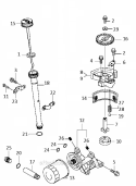 Lubrication Diagram and Parts List for FC420V-ES00  Kawasaki Engine