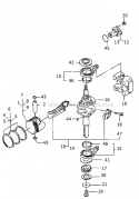PistonCrankshaft Diagram and Parts List for FC420V-ES01  Kawasaki Engine