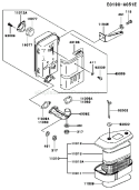 Page A Diagram and Parts List for FC420V ES18 Kawasaki Engine