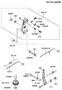 Page C Diagram and Parts List for FC420V ES18 Kawasaki Engine