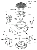 Page D Diagram and Parts List for FC420V BS22 Kawasaki Engine