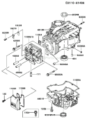 Page E Diagram and Parts List for FC420V ES18 Kawasaki Engine